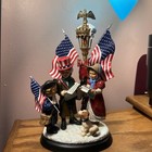 Danbury Mint "The Little Patriots" July 4th Figurine Display Red White Blue