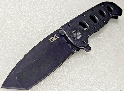 CRKT M16-04KS Knife w/Black SS Handles & 3.87'' Black 12C27 Steel Tanto Blade