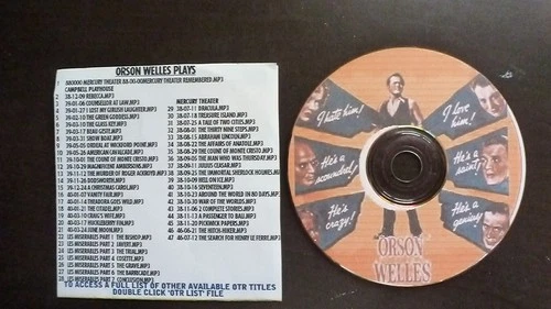 OTR  Orson Welles Plays   47 plays on MP3 Audio CD