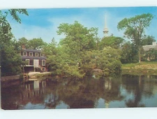 1950's CAPE COD QUAINT SCENE Postmarked Cape Cod - Dennisport MA i1026