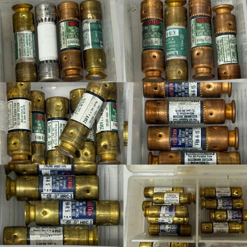 Lot 70+ Fusetron Copper Assortment FRS-R-30, Fuses 700v New/open Boxes W/ Case - Picture 2 of 24