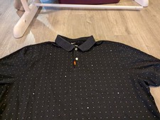 Nike Golf Polo Shirt Dri Fit Spotted Golf Ball Print Mens XL