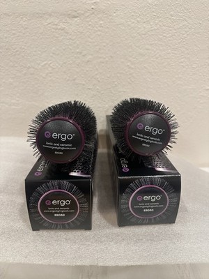 Lot 2 ERGO ERG53 2''(53mm) Ionic Ceramic Professional Round Brush Styling NEW