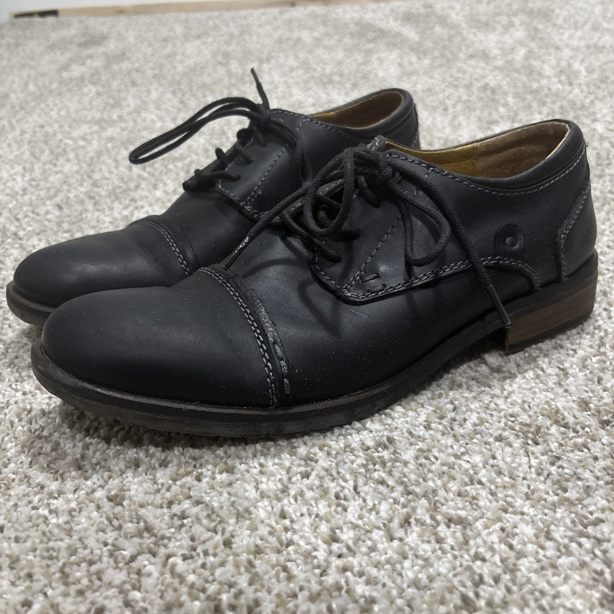 GBX Monk Strap Shoes Mens 7 Black Good Leather Lug Sole Platform Buckle 104515 114977_archer_threequarters_pr  main image 2
