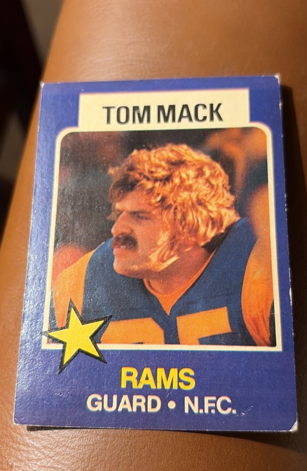1975 Topps Wonder Bread All-Star Series - Tom Mack #7