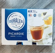 Duralex Set Of 6 4oz Clear Glass Tumblers Made In France New In Box