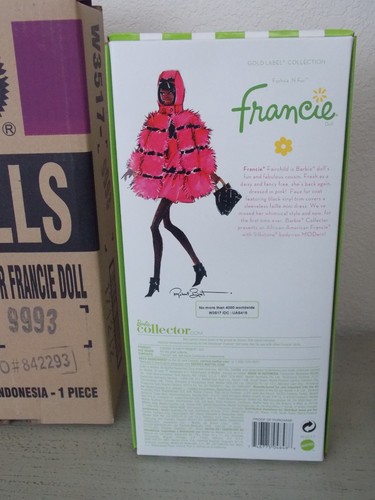 2012 Fuchsia 'N Fur Francie Silkstone Barbie Doll - Picture 4 of 4