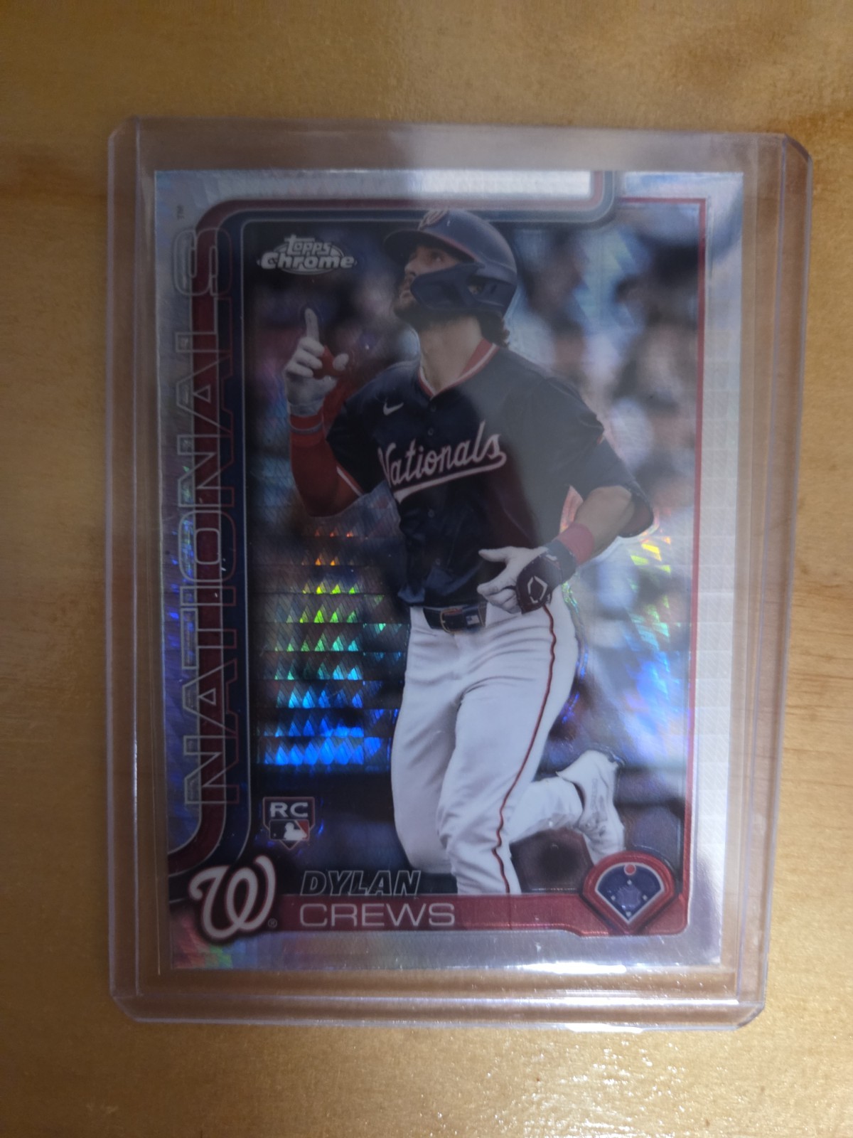 2025 Topps Chrome Dylan Crews (RC) Prism Refractor #146 Rookie Nationals