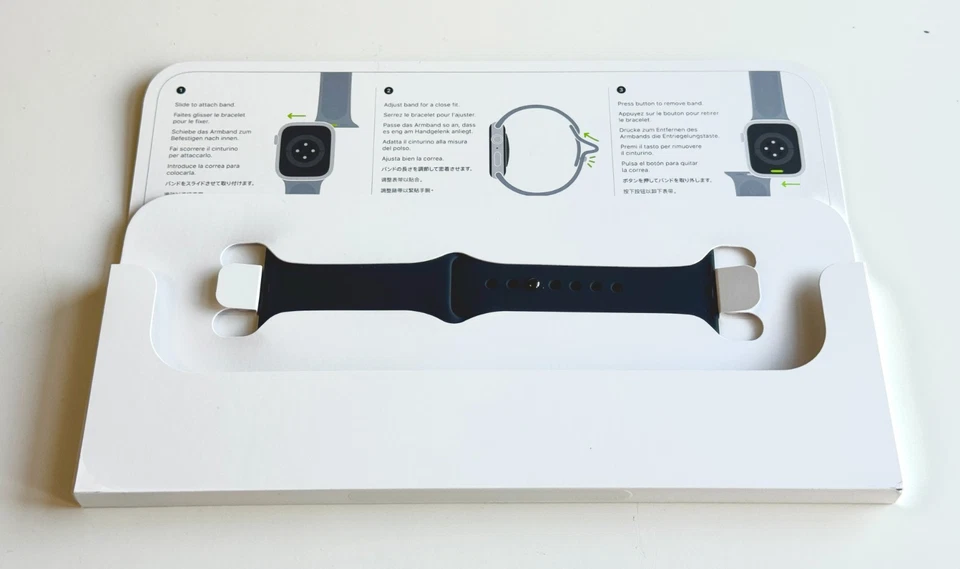 NOVO! Genuíno OEM Apple Midnight Sport relógio pulseira tamanho 38 40 41 42mm autêntico - Imagem 2 de 4