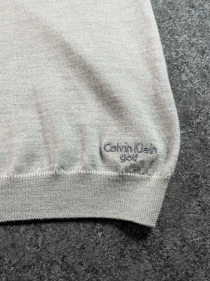 Мужской свитер жилет Calvin Klein Golf Old Course St Andrews серый шерсть мериноса размер XL - Изображение 3 из 4
