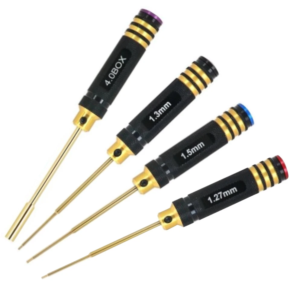 1.27/1.3/1.5mm Destornillador Hexagonal 4.0 Caja Tuerca Destornillador Llave Herramienta RC para Axial SCX24 Foto 3 de 4