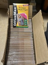 Office Max Glossy Premium Photo Paper 4X 6. YOU GET THE WHOLE BOX 500 SHEETS