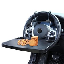 Car Steering Wheel Tray Desk Two Sided For Laptop Drink Food Work Table Holder