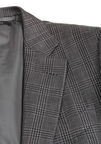 TOM FORD Shelton Checked Gray Suit Size 48 / 38R U.S. New With Tags - Picture 5 of 7