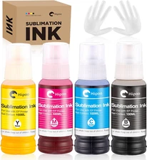 Sublimation Ink 522 Refilled Bottles Work with ET-2720 ET-2760 ET-2800 ET-150...