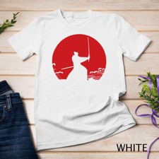 Kendo Shinai Aikido Red Moon Japan Fighter & T Shirt Design Unisex T-shirt