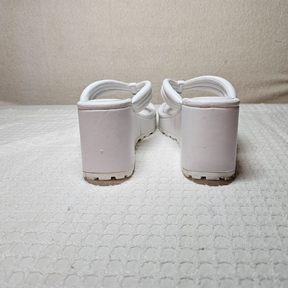 Sandalias de cuña Jessica Simpson Kemnie talla 7 blancas Foto 3 de 4