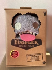 9” Fuggler Funny Ugly Monster Plush Toothy Grey Alien Stuffed Toy Retired Rare