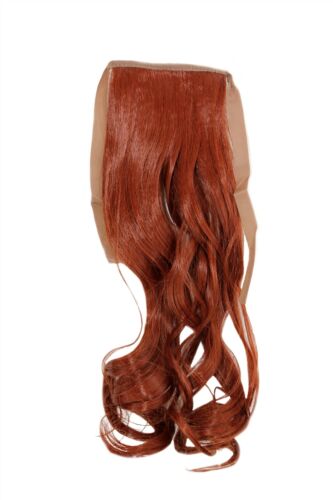 Haarteil ZOPF Tizian-Rot wellig 45cm YZF-TC18-350 Band Klammer Haarverlängerung - Bild 1 von 2