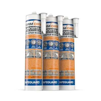 Stormdry Waterproof Express Repair Mortar - Pack of 3 - Ready to Use Cement Mix