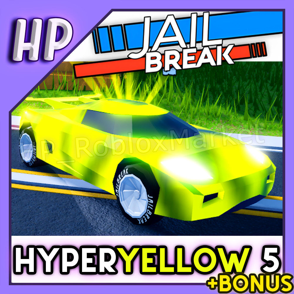 YELLOW Hyper Chrome Level 5 💎CLEAN • FAST DELIVERY⚡ + BONUS Roblox  Jailbreak