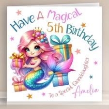 Personalised Birthday Card Sister Daughter Niece Granddaughter Cousin Friend