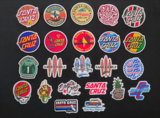 Santa Cruz Inspired Stickers Skateboard Surf Wave Beach California Vinyl Decals Santa Cruz Inspired Stickers Skateboard Surf Wave Beach California Vinyl Decals