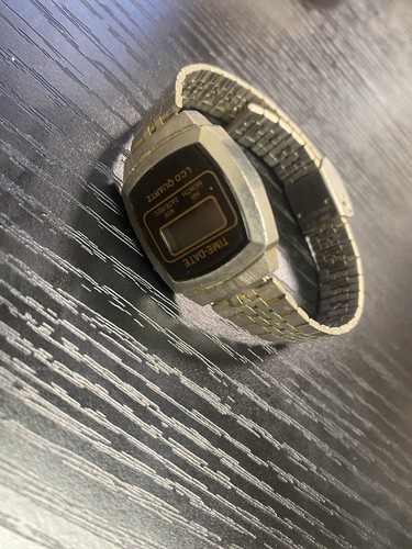Montre-bracelet Vintage Impex Années 80 - Affichage Digital Quartz - Jour Et Date - Boîtier Argenté - Occasion
