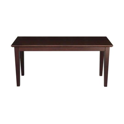 IC International Concepts, Shaker Styled Bench , 450lbs wt capacity, Solid Real