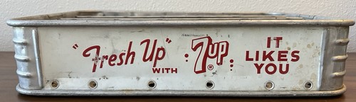 Vintage 7up 24 Flaschen Metall Transportkiste. La Grande, Oregon. Es mag dich. - Bild 12 von 14
