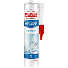 Unibond  Silicone Sealant Anti Mould Unibond for Mould Kitchen & Bathroom, White