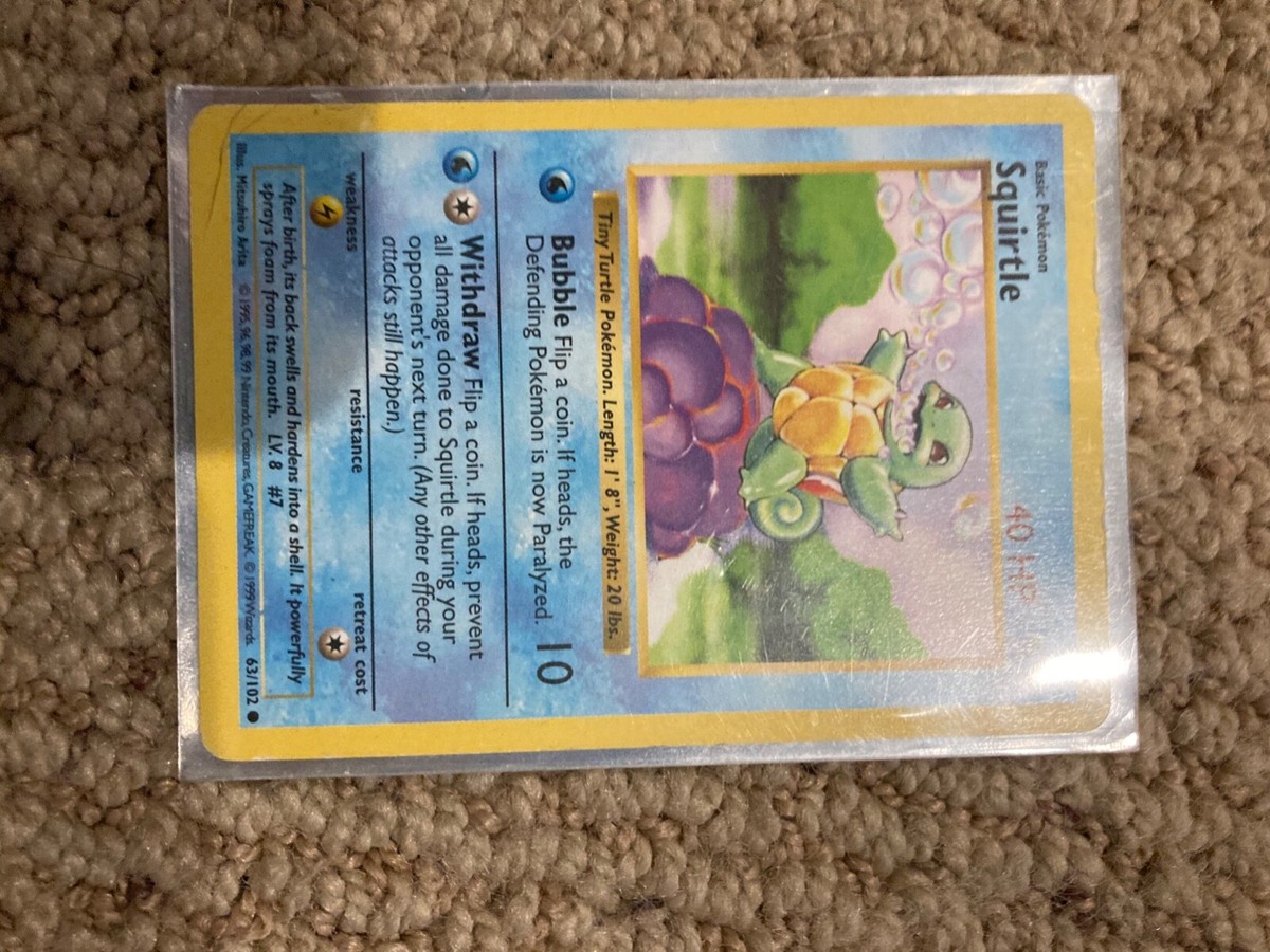 1995 squirtle pokemon card value Pokémon - Squirtle (68) - Team Rocket main image 1