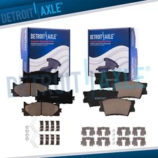 Front Rear Brakes Pads Kit for 2007-2018 Toyota Camry Avalon Lexus ES300h ES350