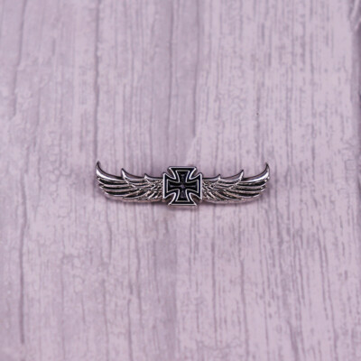 German Iron Cross Wings Pin Biker Badge | eBay