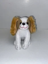 Mattel Barbie Just Play Puppy Dog Plush White with Brown Ears, Eyes Barbies Dog