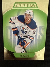 2022-23 Upper Deck Credentials Hockey Connor McDavid #33 Neon Green /75