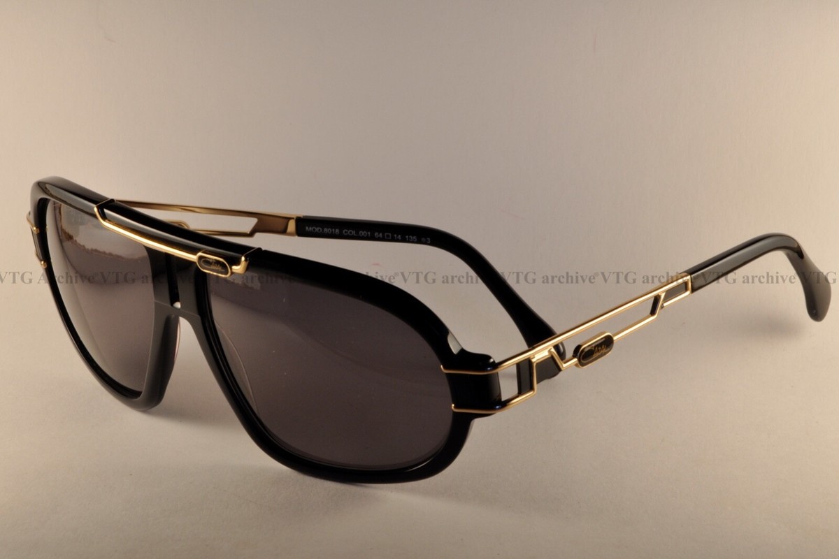 NEW Sunglasses Cazal 8018 col. 001 BLACK GOLD made in Germany size