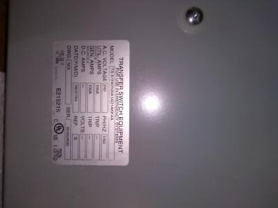THOMSON TECHNOLOGY TSC 80 TRANSFER SWITCH CONTROLLER | eBay