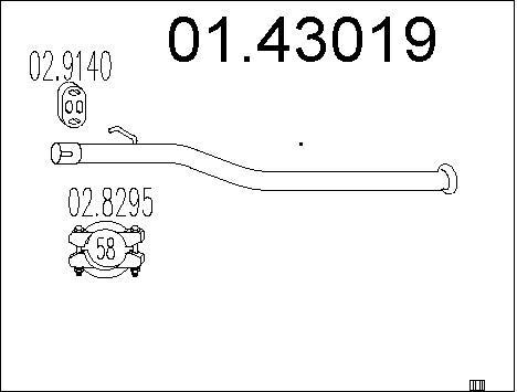 Tuyau d'échappement anti-vibration et flexible pour réduire le bruit moteur