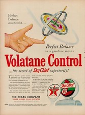 1950 Oil Gas Texaco Sky Chief 50s Vintage Print Ad Gasoline Texas Company 48