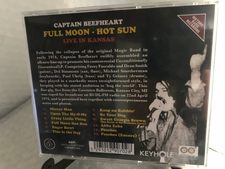 CAPTAIN BEEFHEART - FULL MOON HOT SUN LIVE IN KANSAS - CD (N26) - Photo 2/2