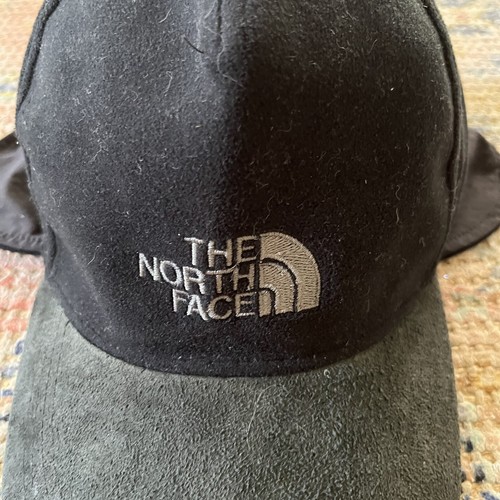 North Face Gore Windstopper Hat Cap Black Mens Medium Ear Flap Hiking Vintage - Picture 2 of 5