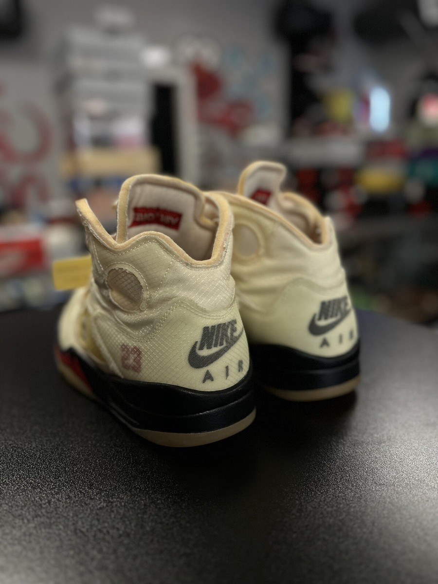 Nike Air Jordan 5 Retro SP X Off-White Sail DH8565-100 Size Nike Air Jordan 5 Retro SP X Off-White Sail DH8565-100 Size