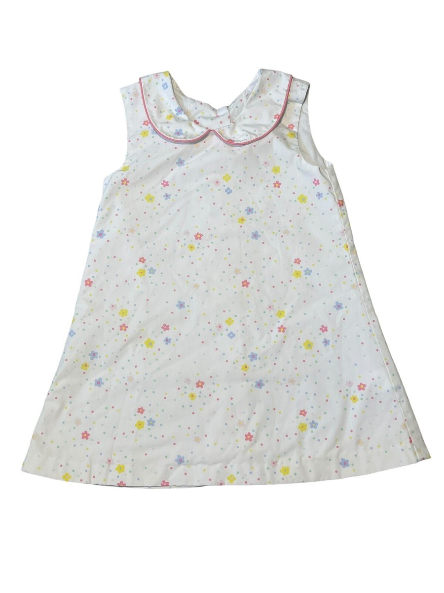 The Beaufort Bonnet Company TBBC Shift Girls Dress Floral Daisy Sleeveless