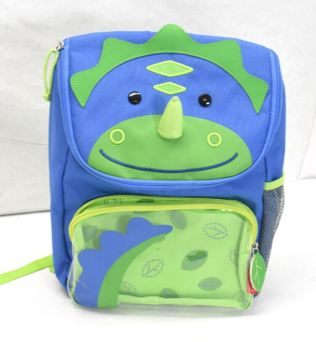 Skip Hop Zoo Big Kid Backpack Green & Blue Dinosaur Dino 9.7