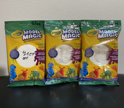 Crayola Modeling Clay Model Magic Home Art Crafts Kids 4 oz. White 3 ...