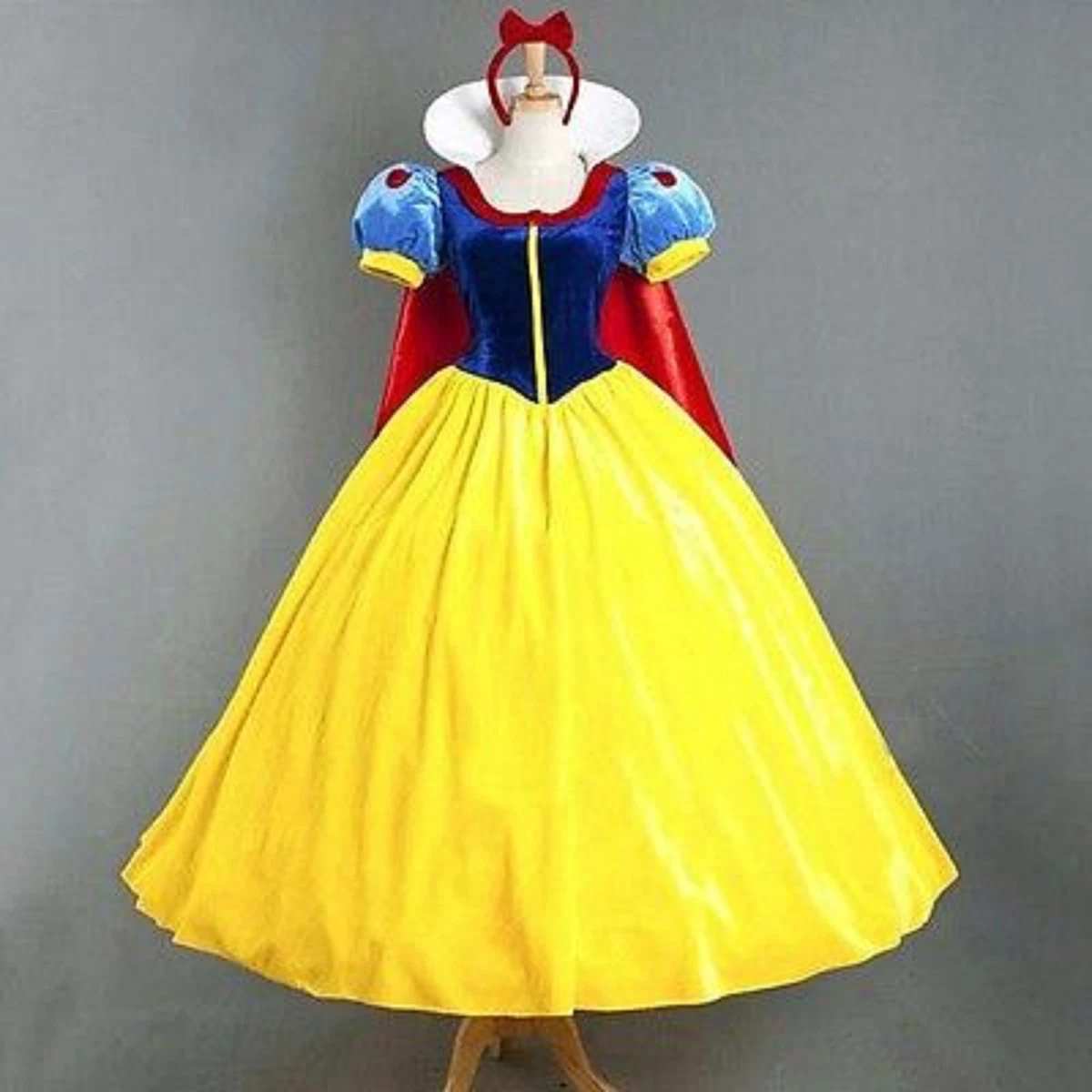 Adult Princess Snow white Fancy Dress Costume Ladies Fairytale 10-12-14 L  XL