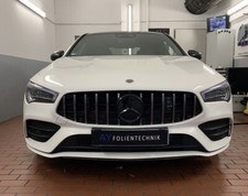 K&uuml;hlergrill Grill f&uuml;r Mercedes CLA Klasse W118 Schwarz Chrom AMG Panamericana GT