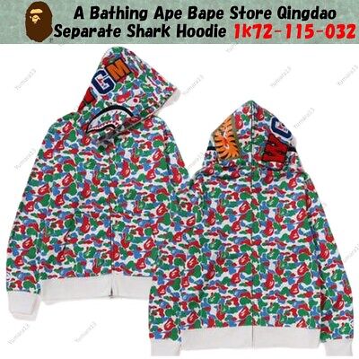 A Bathing Ape Bape Store Qingdao Separate Shark Hoodie 1k72 A Bathing Ape Bape Store Qingdao Separate Shark Hoodie 1k72