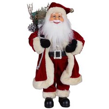 Weihnachtsmann Sigurd 45cm Weihnachten Deko Figur stehend Nikolaus Santa rot